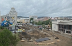 Завершается ремонт теплотрассы в районе Театральной площади в столице Забайкалья