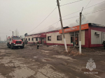Пожар в здании дискаунтера в посёлке Оловянная потушен