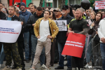 Собравшиеся на митинге побуждали пересмотреть решение о повышении утильсбора. Фото: Автор ИА PrimaMedia