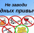 Не заводи вредных привычек - Администрация Забайкальского района