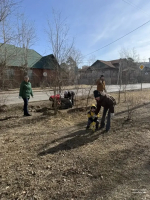 Работники комитета образования Читы присоединились к общегородскому субботнику