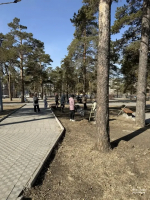 Работники комитета образования Читы присоединились к общегородскому субботнику